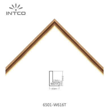 6501-W616T — 2.26cm Natur PS Bilderrahmenleiste