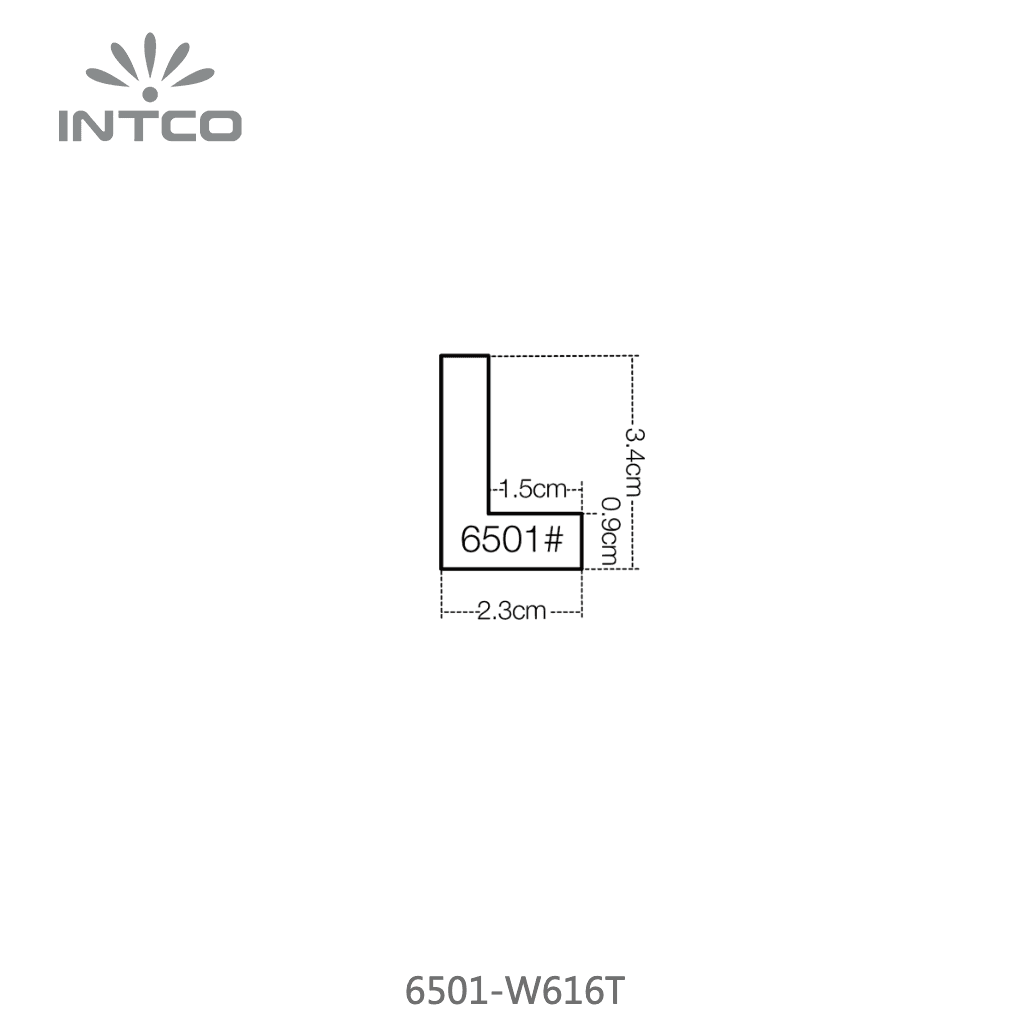 6501-W616T — 2.26cm Natur PS Bilderrahmenleiste