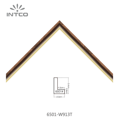 6501-W913T — 2.26cm Natur PS Bilderrahmenleiste