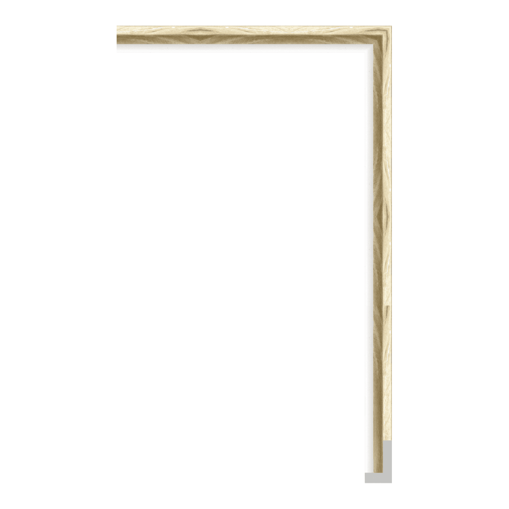 6501-W776T — 2.26cm Natur PS Bilderrahmenleiste