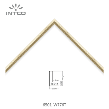 6501-W776T — 2.26cm Natur PS Bilderrahmenleiste