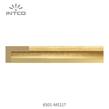 6501-M511T — 2.26cm Gold PS Bilderrahmenleiste