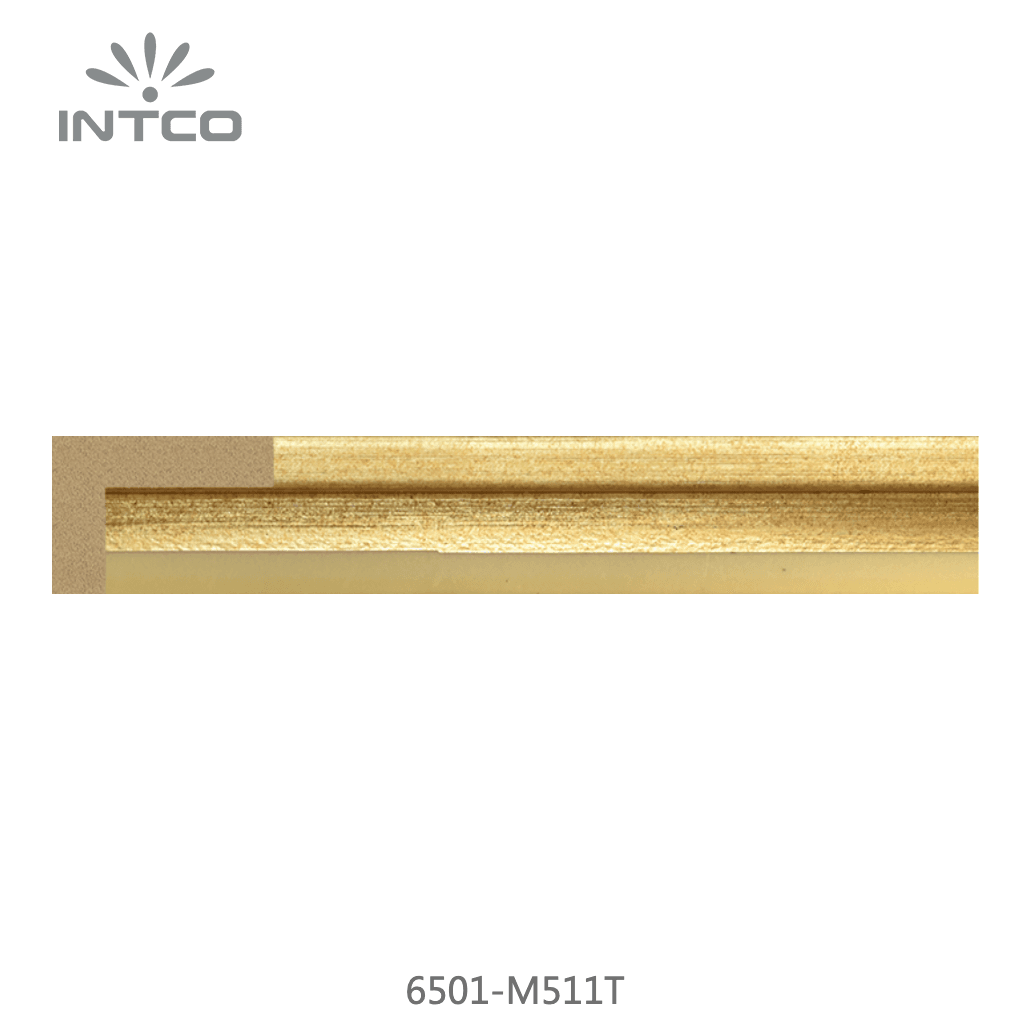 6501-M511T — 2.26cm Gold PS Bilderrahmenleiste