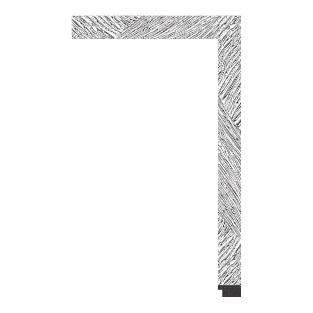 7000-K-019S — 3.18cm Argenté PS Baguette d'Encadrement