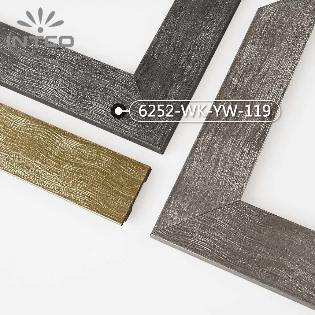 6252-WK-YW-119 — 7.05cm Silber PS Bilderrahmenleiste