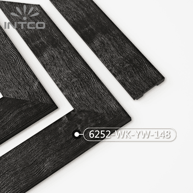 6252-WK-YW-148 — 7.05cm Schwarz PS Bilderrahmenleiste