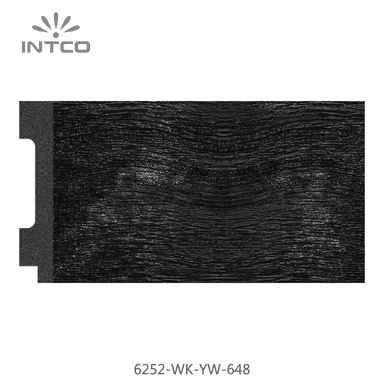 6252-WK-YW-648 — 7.05cm Black PS Picture Frame Moulding