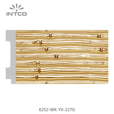6252-WK-YX-227G — 7.05cm Gold PS Picture Frame Moulding