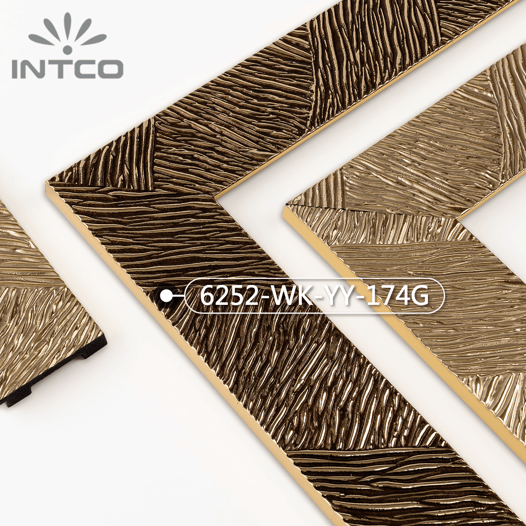 6252-WK-YY-174G — 7.05cm Bronze PS Moldura para Quadro
