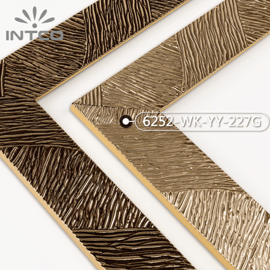 6252-WK-YY-227G — 7.05cm Gold PS Bilderrahmenleiste