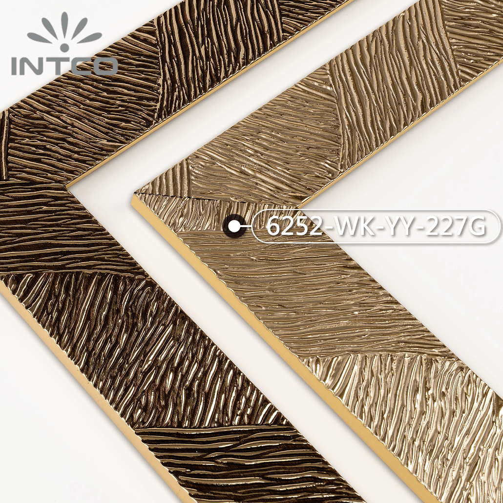 6252-WK-YY-227G — 7.05cm Gold PS Bilderrahmenleiste