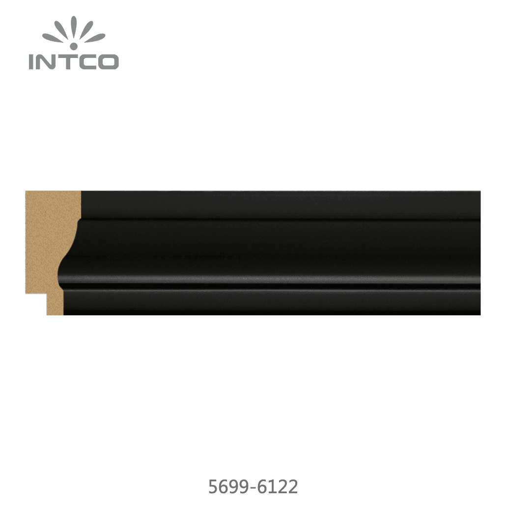 5699-6122 — 3.68cm Black PS Picture Frame Moulding