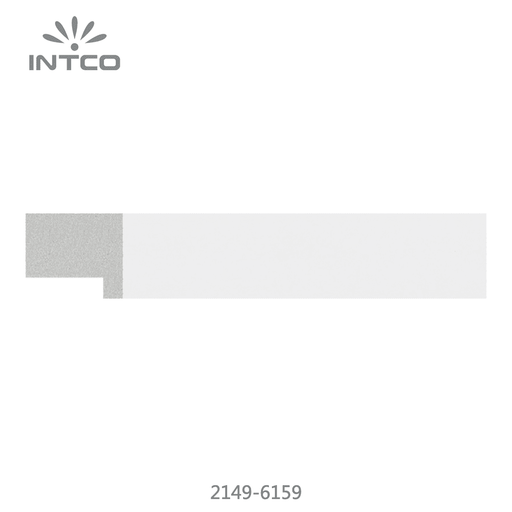 2149-6159 — 2.54cm Blanc PS Baguette d'Encadrement