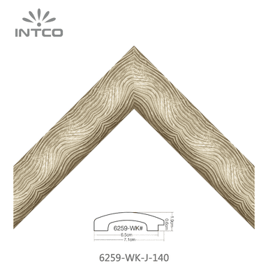 6259-WK-J-140 — 7.1cm Gold PS Bilderrahmenleiste