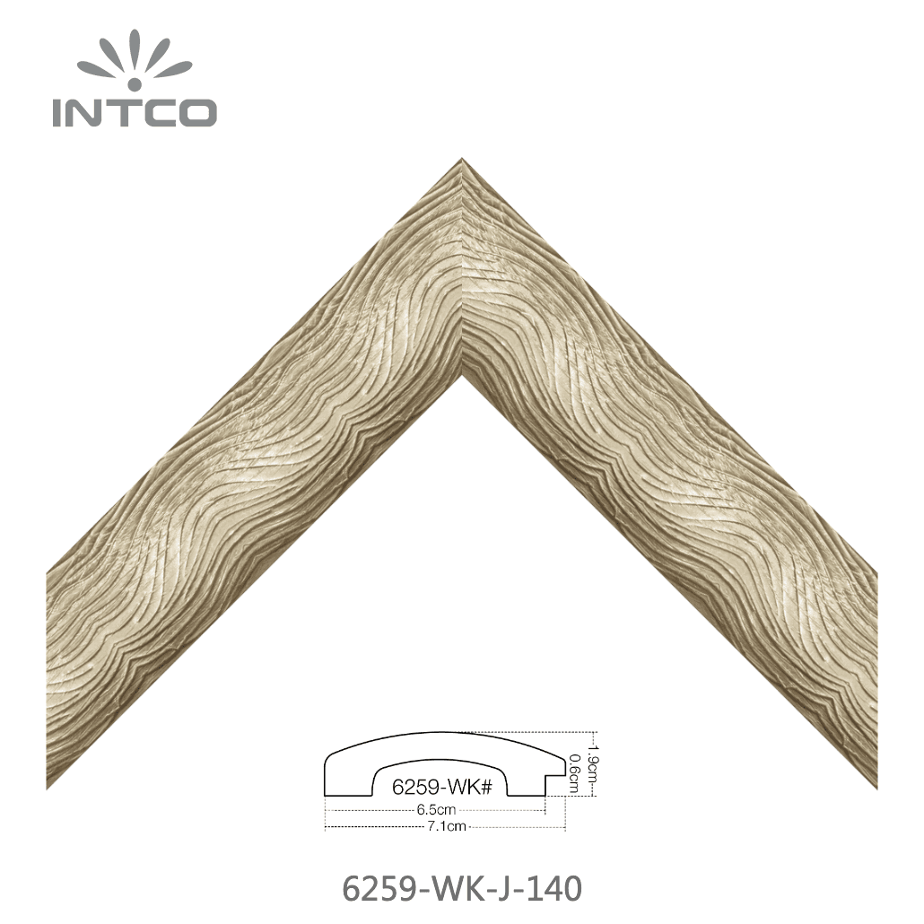 6259-WK-J-140 — 7.1cm Gold PS Bilderrahmenleiste