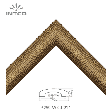 6259-WK-J-214 — 7.1cm Gold PS Bilderrahmenleiste