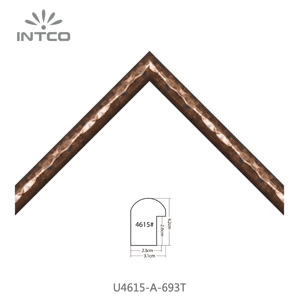 U4615-A-693T — 3.1cm Bronze PS Bilderrahmenleiste