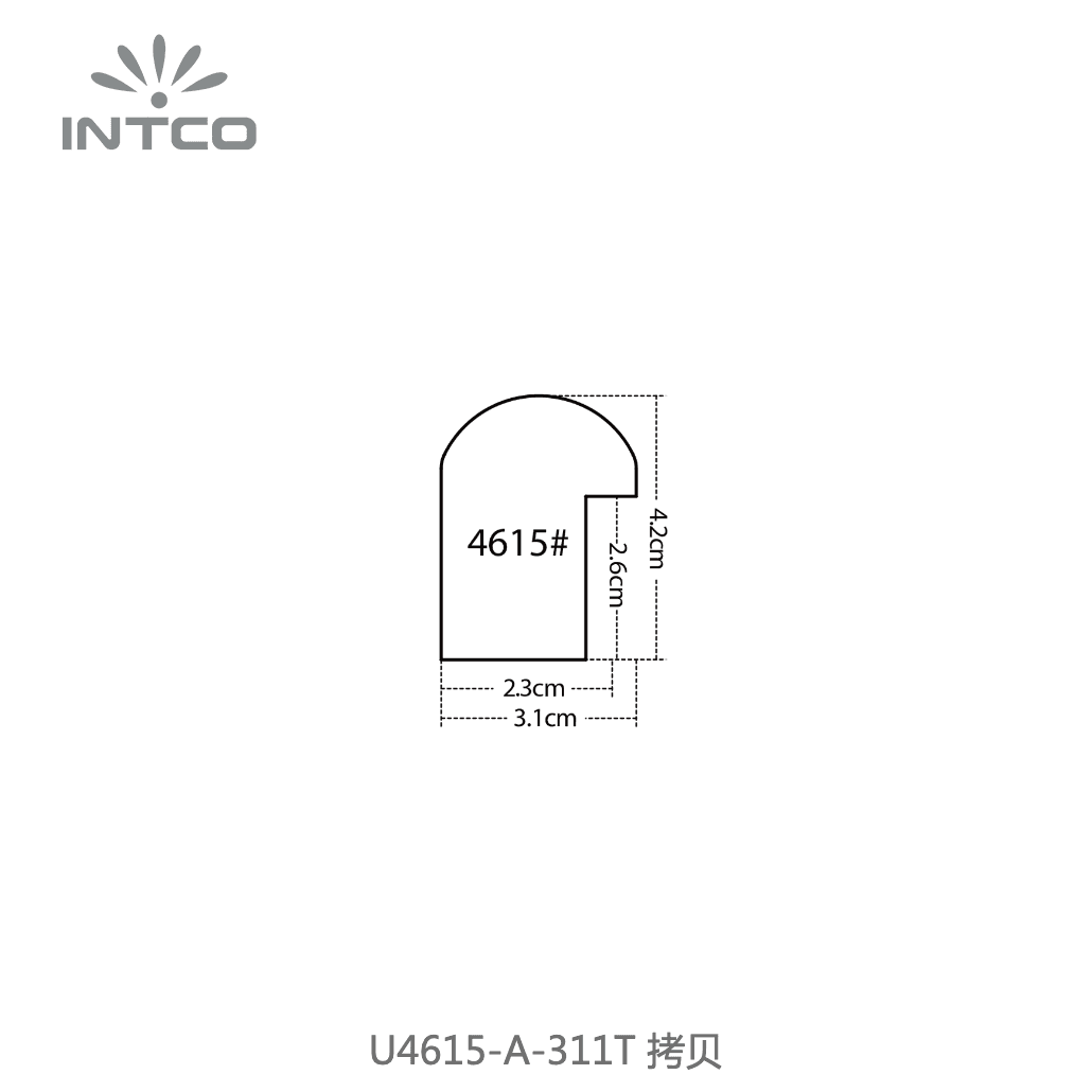 U4615-A-311T — 3.1cm ブロンズ PS ピクチャーフレーム・モールディング