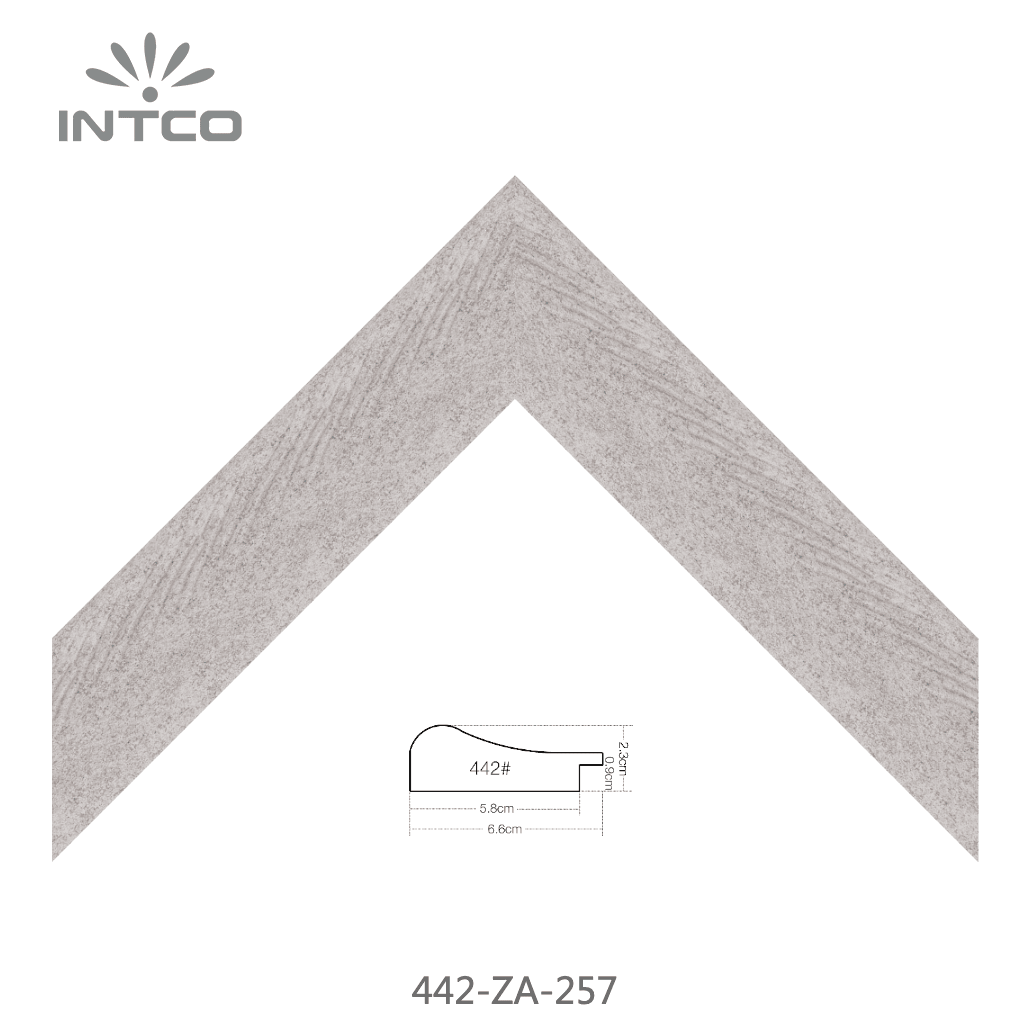 442-ZA-257 — 6.53cm Multicolor PS Moldura para Quadro
