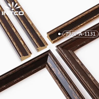 7929-A-1131 — 3.8cm Gold PS Bilderrahmenleiste