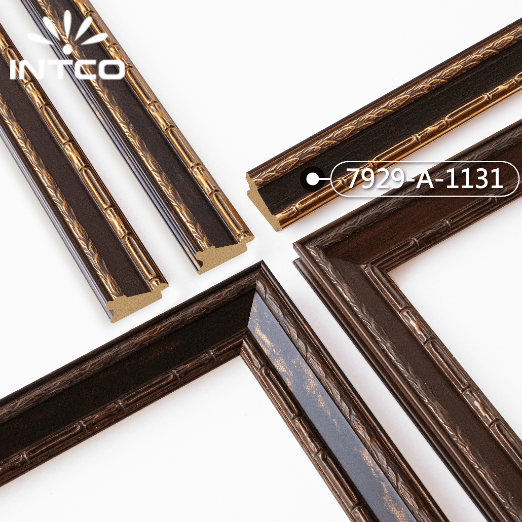 7929-A-1131 — 3.8cm Gold PS Bilderrahmenleiste