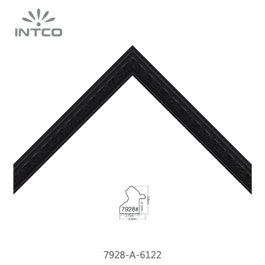 7928-A-6122 — 3.5cm Negro PS Moldura para Marco de Fotos