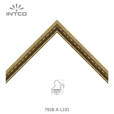 7928-A-L101 — 3.5cm Dourado PS Moldura para Quadro