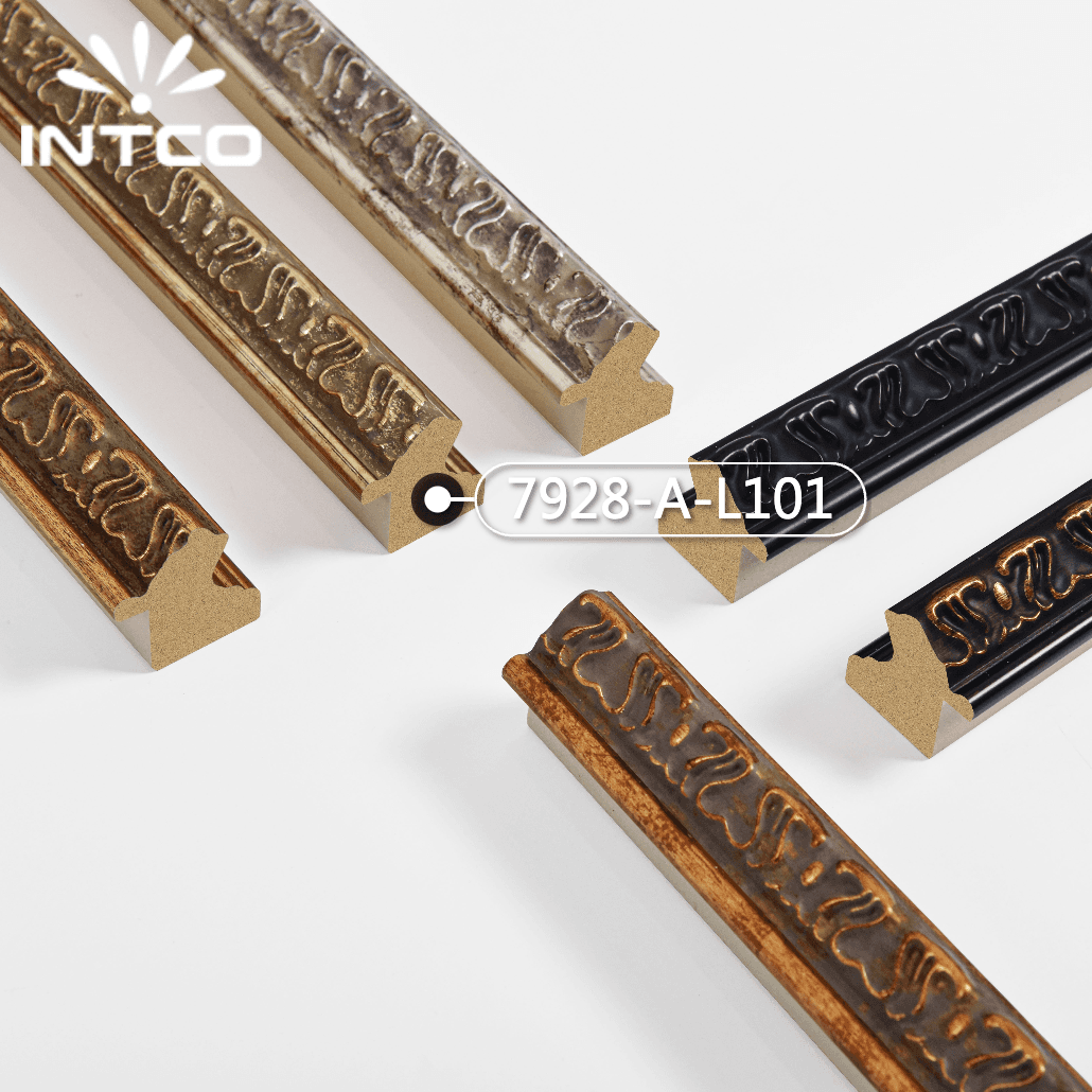 7928-A-L101 — 3.5cm Dourado PS Moldura para Quadro