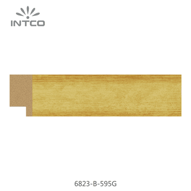 6823-B-595G — 3.26cm Gold PS Bilderrahmenleiste