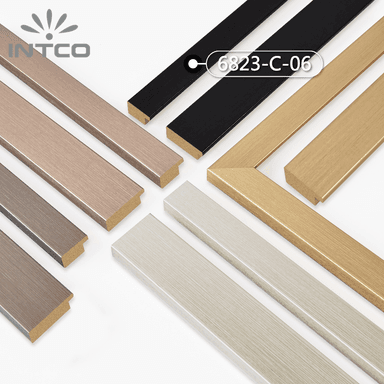 6823-C-06 — 3.26cm Preto PS Moldura para Quadro