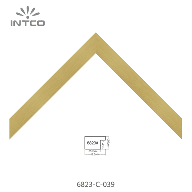 6823-C-039 — 3.26cm Gold PS Bilderrahmenleiste