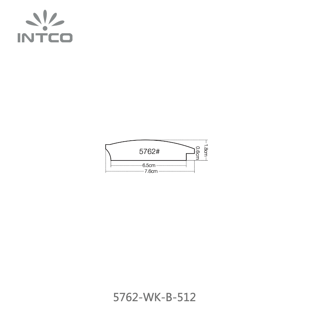 5762-WK-B-512 — 7.62cm Natur PS Bilderrahmenleiste