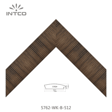 5762-WK-B-512 — 7.62cm Natur PS Bilderrahmenleiste