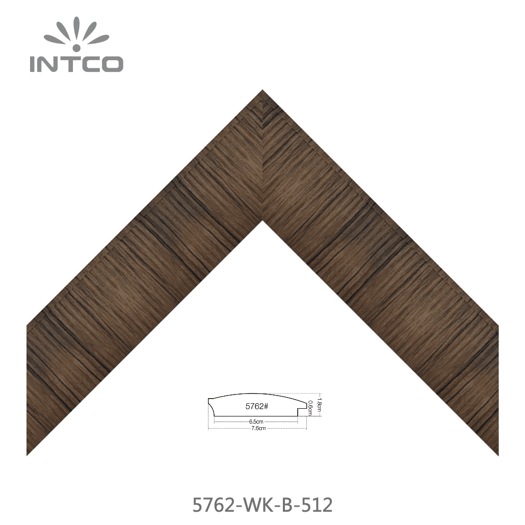 5762-WK-B-512 — 7.62cm Natur PS Bilderrahmenleiste