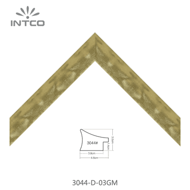 3044-D-03GM — 4.63cm Gold PS Bilderrahmenleiste