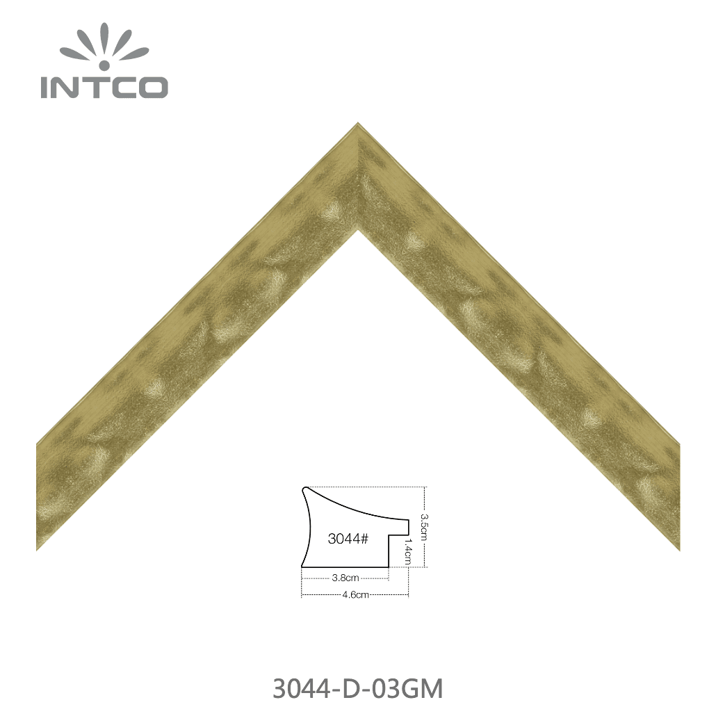 3044-D-03GM — 4.63cm Gold PS Bilderrahmenleiste