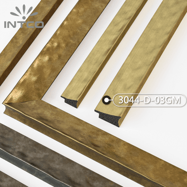 3044-D-03GM — 4.63cm Gold PS Bilderrahmenleiste