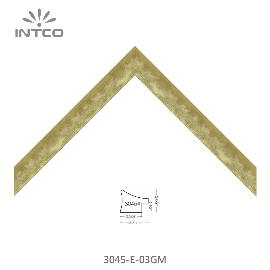 3045-E-03GM — 3.3cm Doré PS Baguette d'Encadrement
