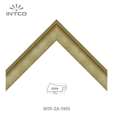 3035-ZA-593S — 5.72cm Dourado PS Moldura para Quadro