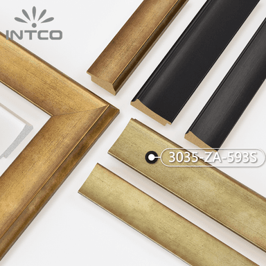 3035-ZA-593S — 5.72cm Dourado PS Moldura para Quadro