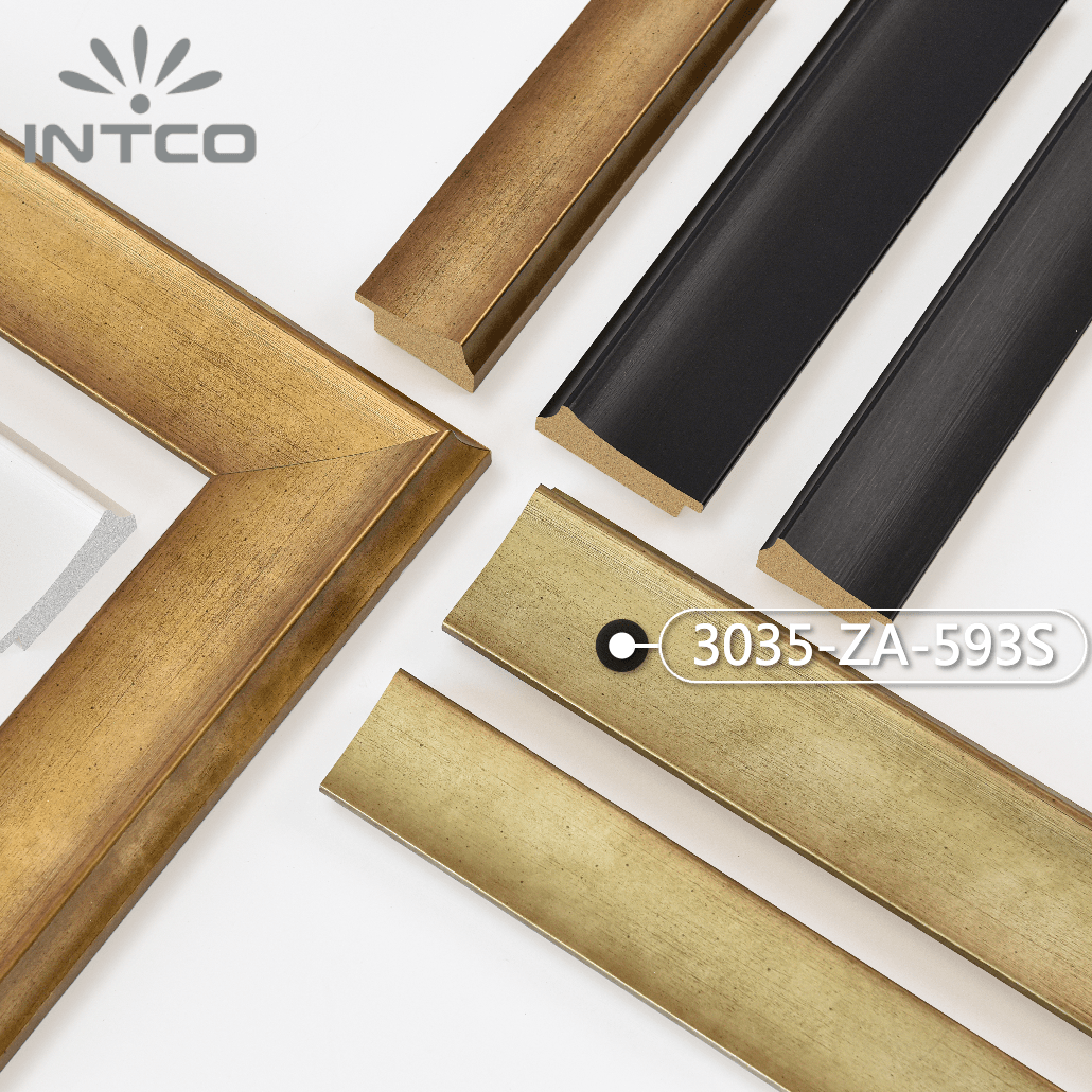 3035-ZA-593S — 5.72cm Dourado PS Moldura para Quadro