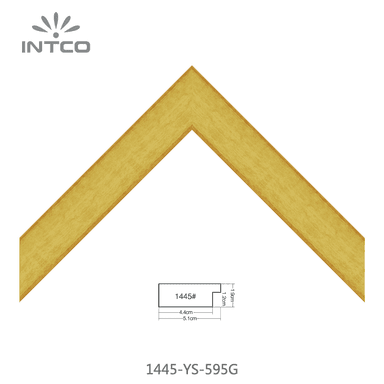 1445-YS-595G — 5.1cm Gold PS Bilderrahmenleiste