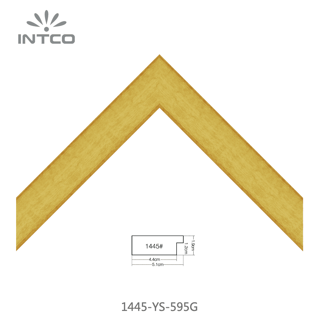 1445-YS-595G — 5.1cm Gold PS Bilderrahmenleiste