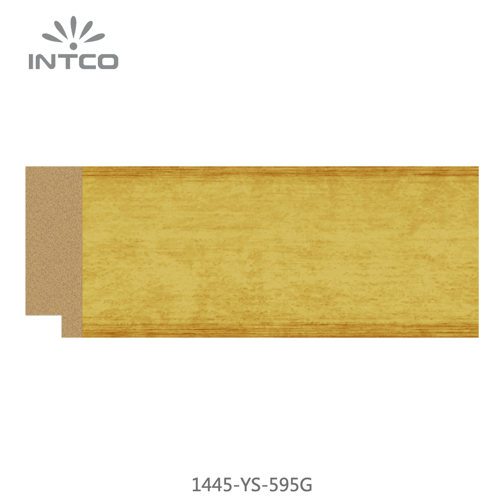 1445-YS-595G — 5.1cm Gold PS Bilderrahmenleiste