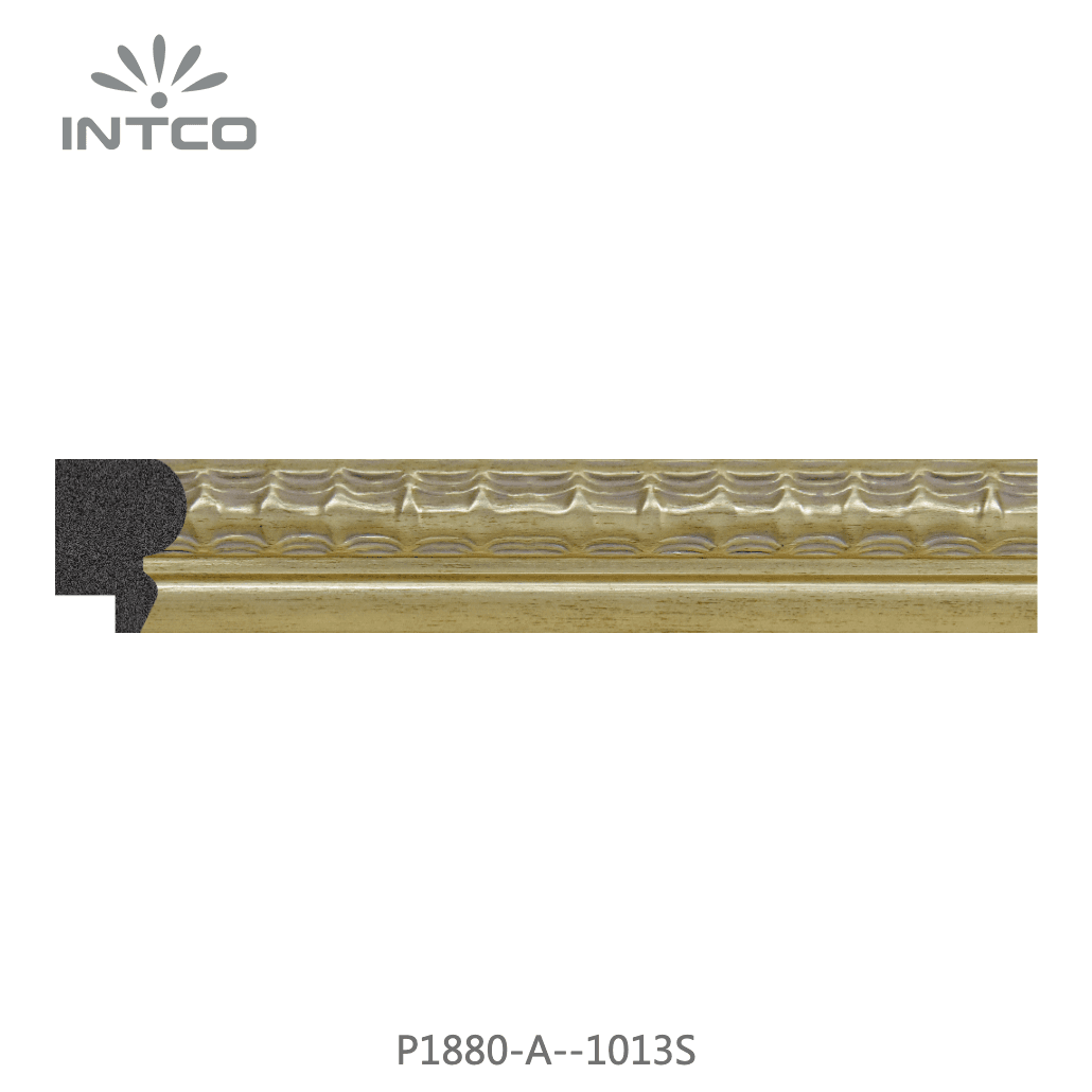 P1880-A--1013S — 3.18cm Gold PS Picture Frame Moulding
