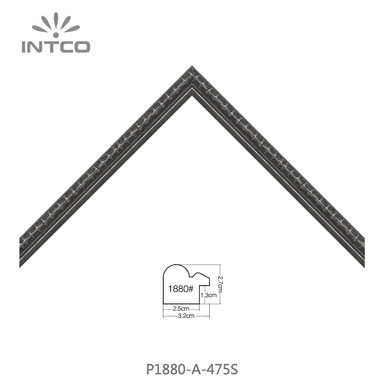 P1880-A-475S — 3.18cm Silber PS Bilderrahmenleiste