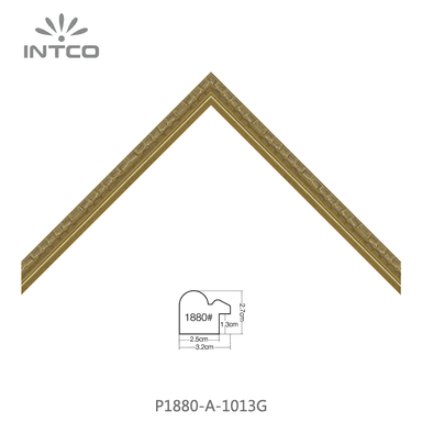 P1880-A-1013G — 3.18cm Doré PS Baguette d'Encadrement