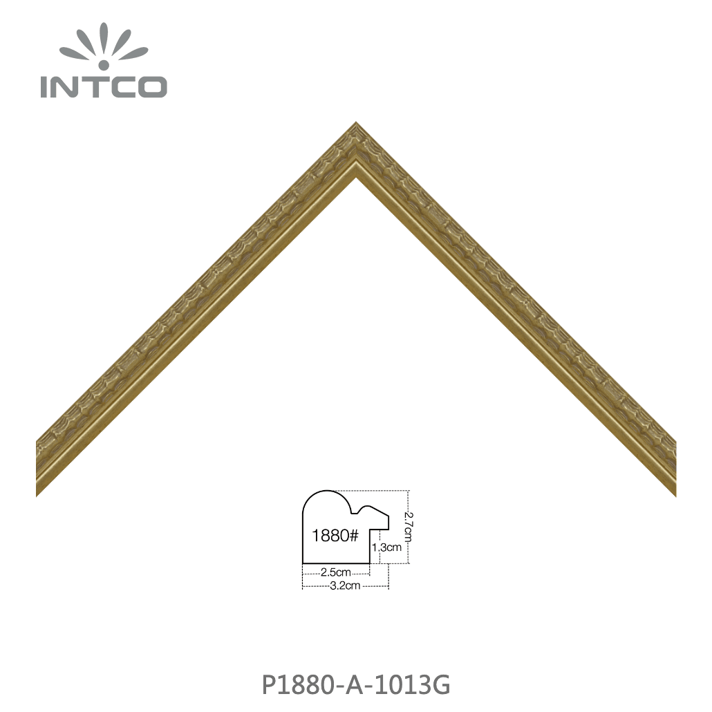 P1880-A-1013G — 3.18cm Doré PS Baguette d'Encadrement