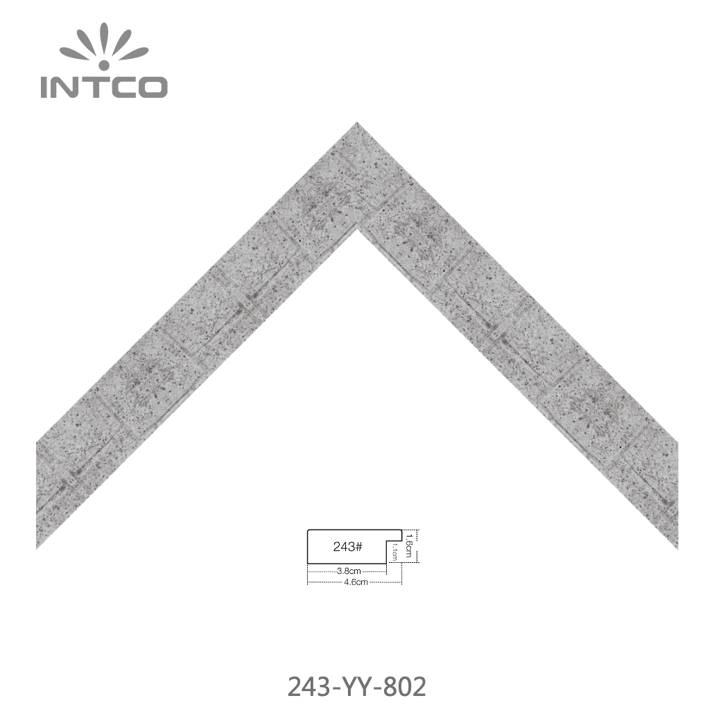 243-YY-802 — 4.56cm Multicolor PS Moldura para Quadro