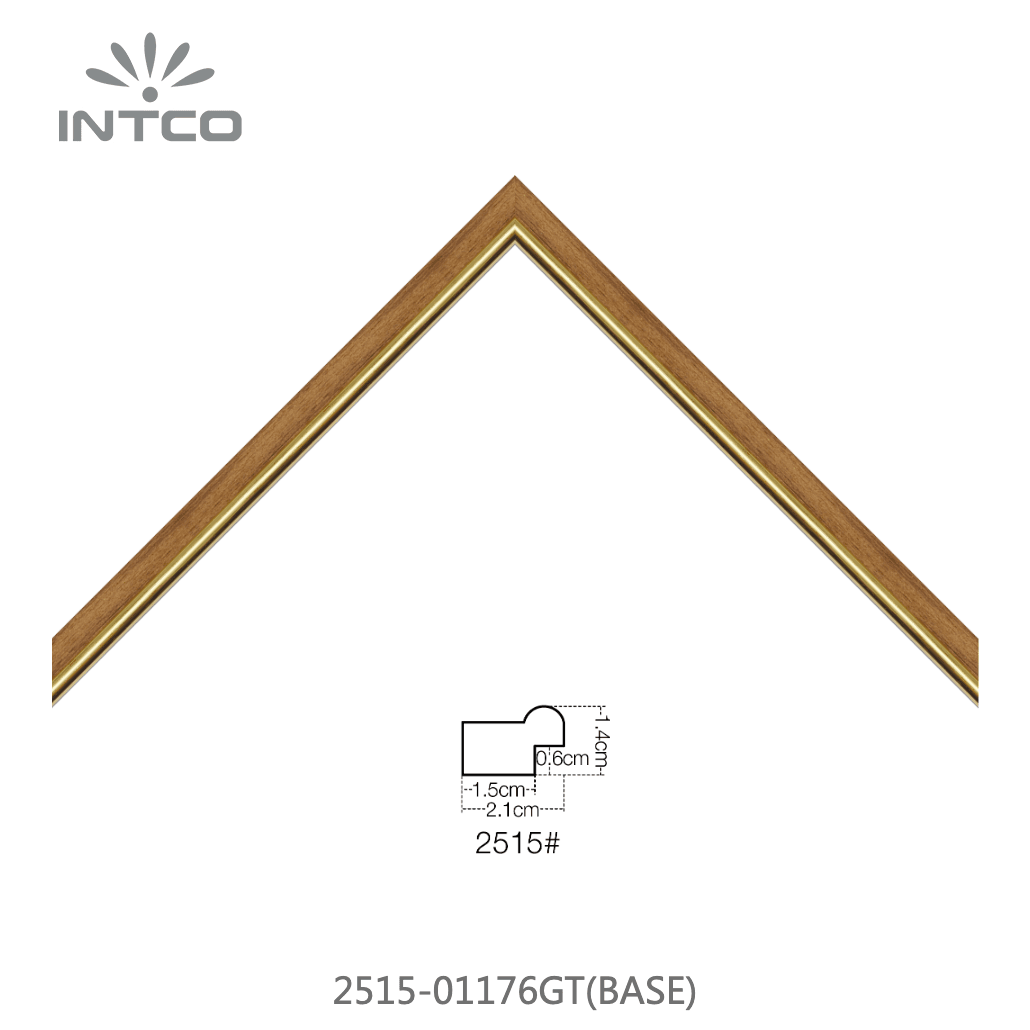 2515-01176GT(BASE) — 2.1cm PS Picture Frame Moulding
